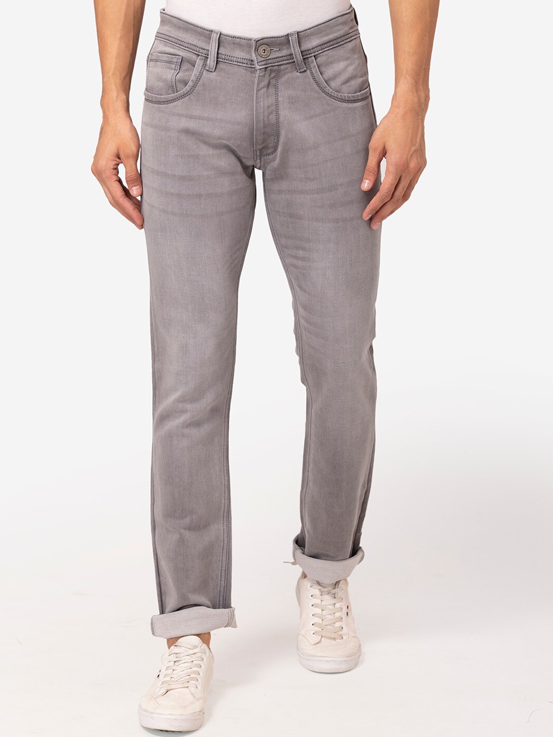 

Allen Cooper Men Grey Slim Fit Jeans