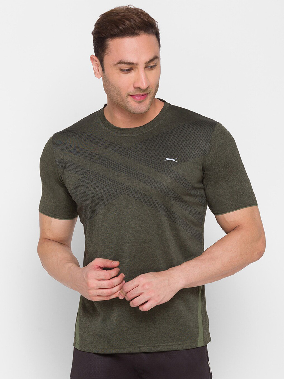 

Black Panther Men Olive Green T-shirt