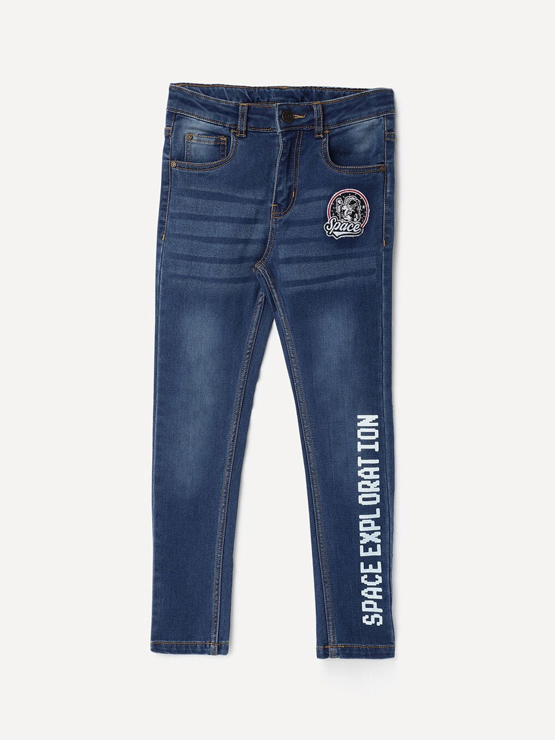 

Cherokee Boys Blue Slim Fit Light Fade Cotton Jeans