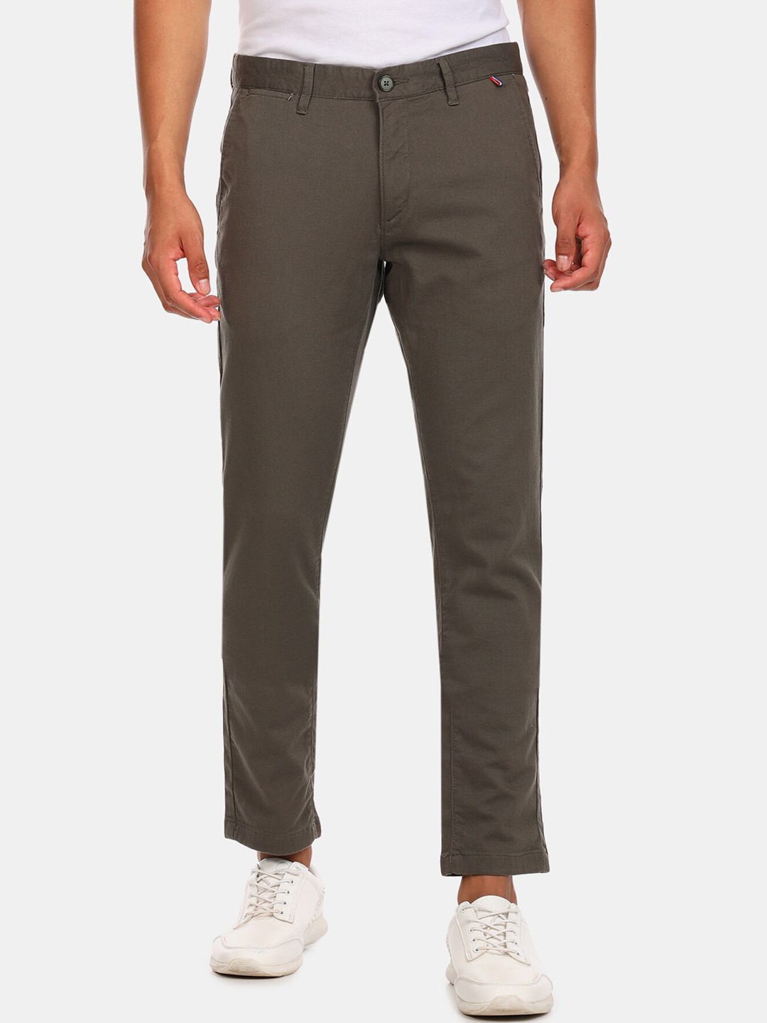 

U S Polo Assn Men Olive Green Trousers