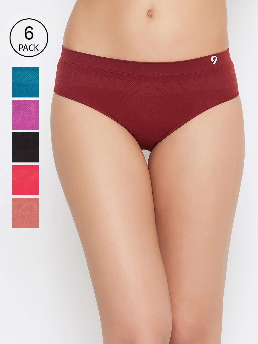 

C9 AIRWEAR Women Seamless Pack Of 6 Assorted Basic Briefs