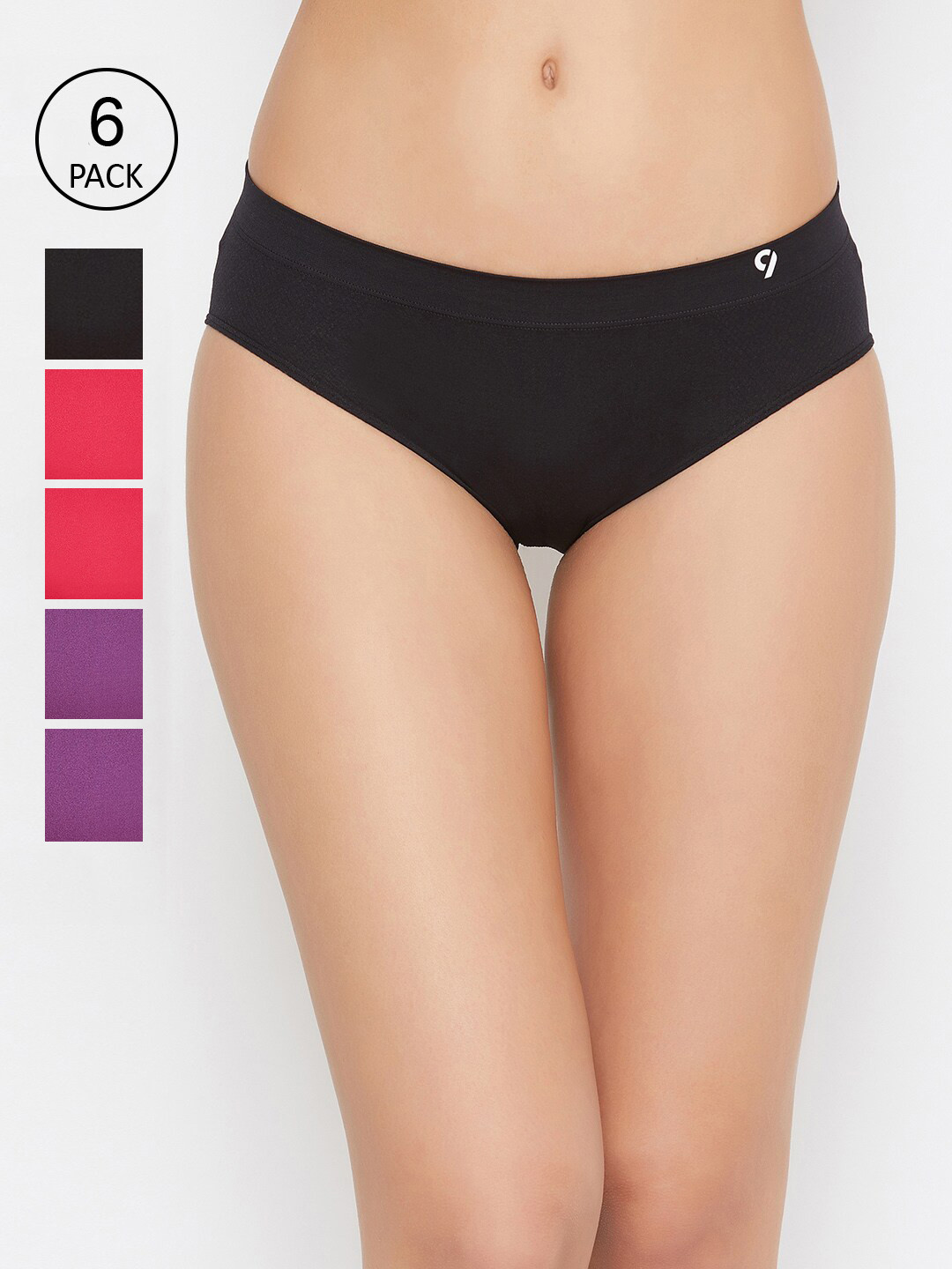 

C9 AIRWEAR Women Seamless Pack Of 6 Assorted Basic Briefs