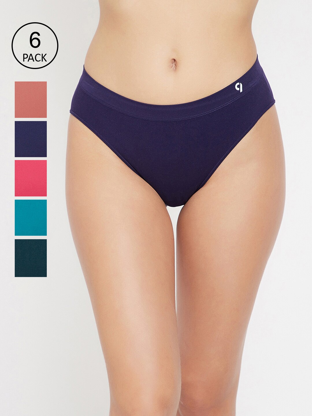 

C9 AIRWEAR Women Pack Of 6 Assorted Seamless Basic Briefs