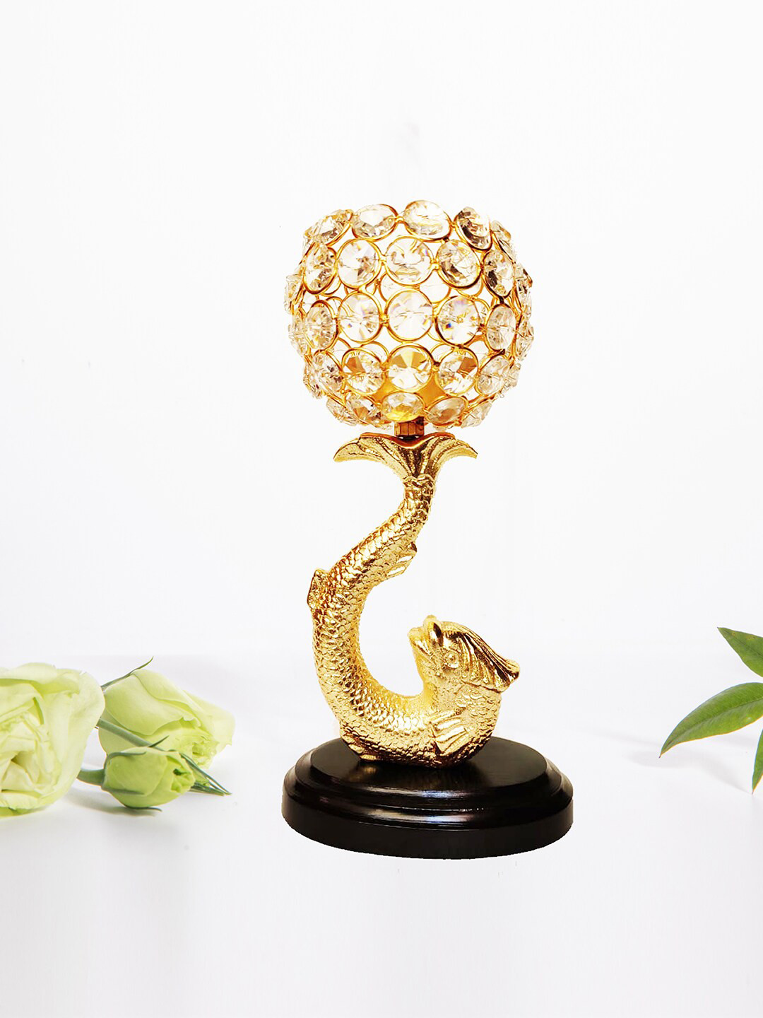 

WENS Gold- Toned Decorative Fish Tea Light Candle Holder