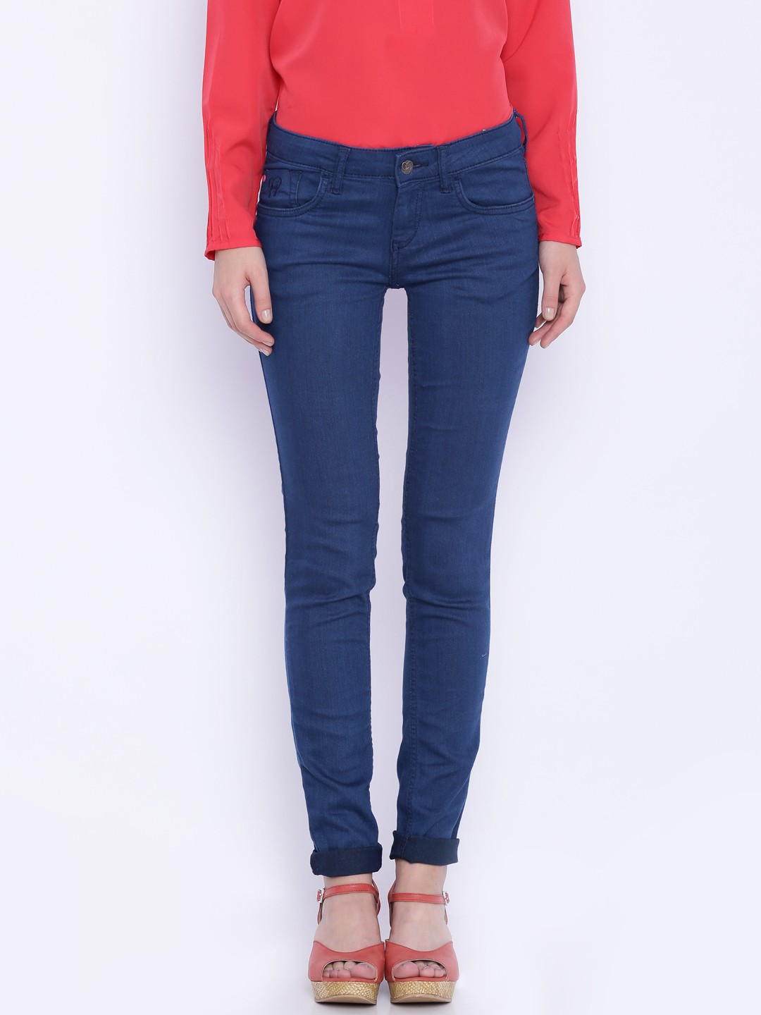 

Flying Machine Women Blue Super-Skinny Fit Stretchable Jeans