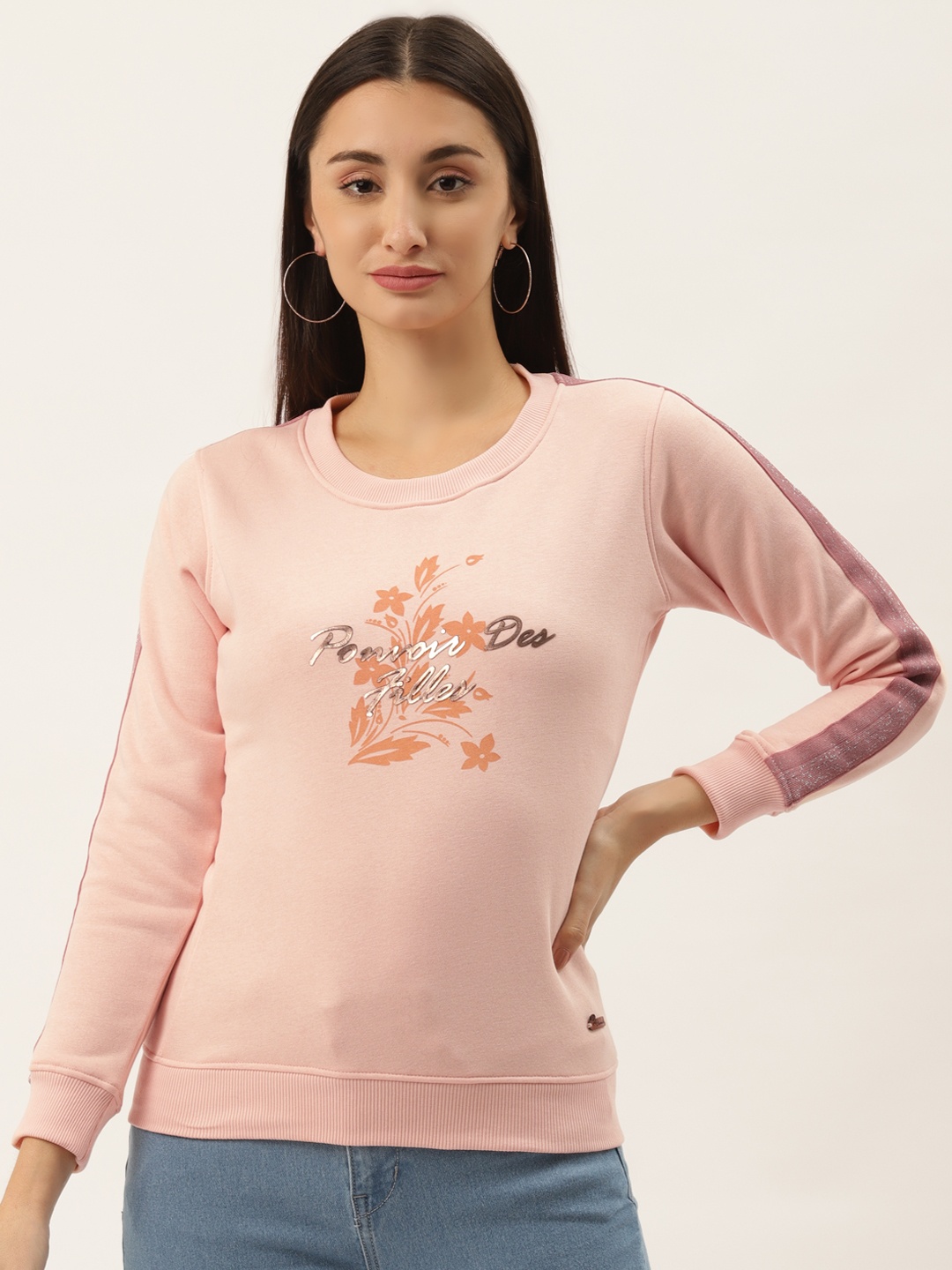 

Duke Women Pink Printed Sweatshirt