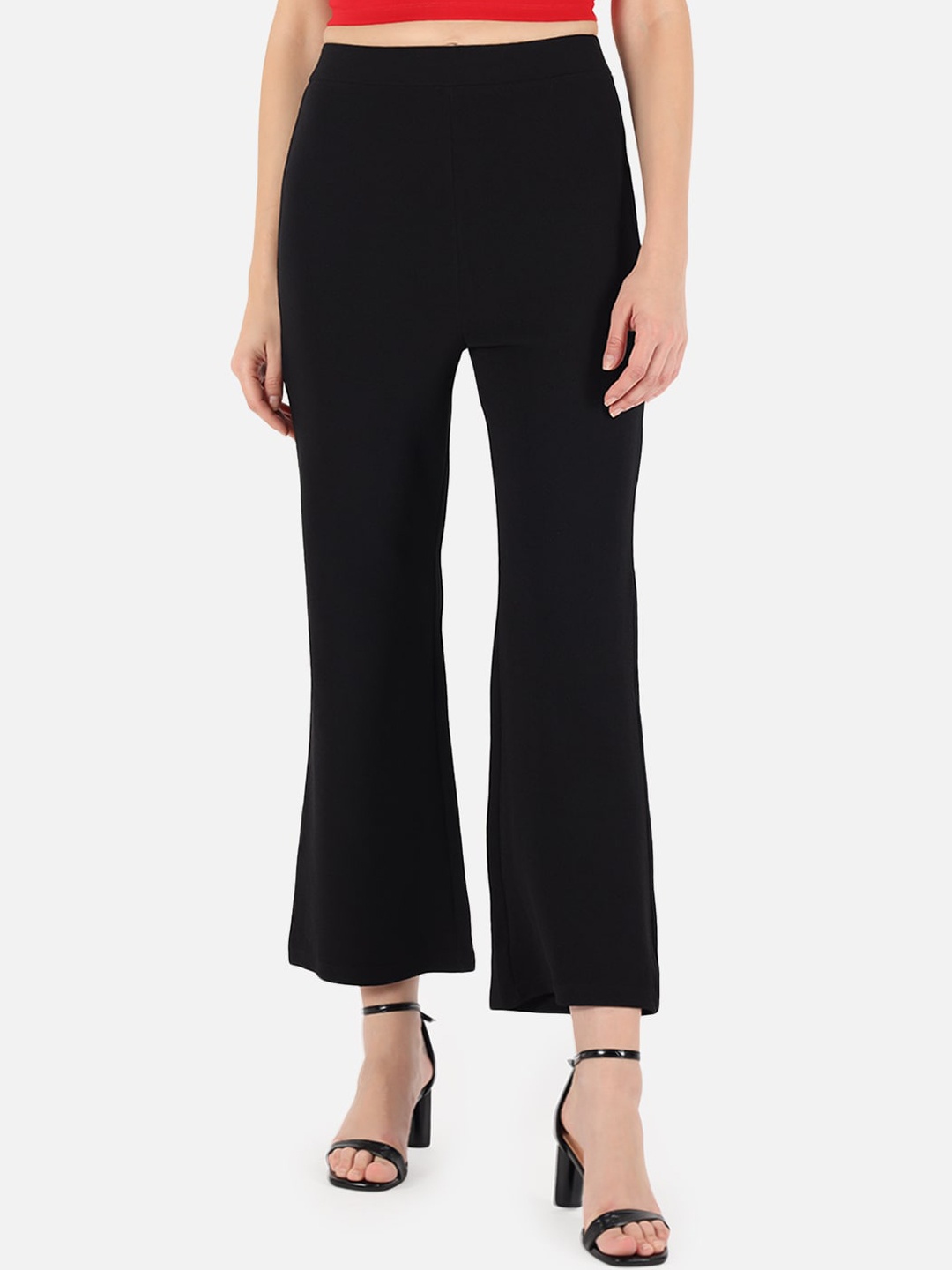 

Trend Arrest Women Black Cropped Bootcut Pants