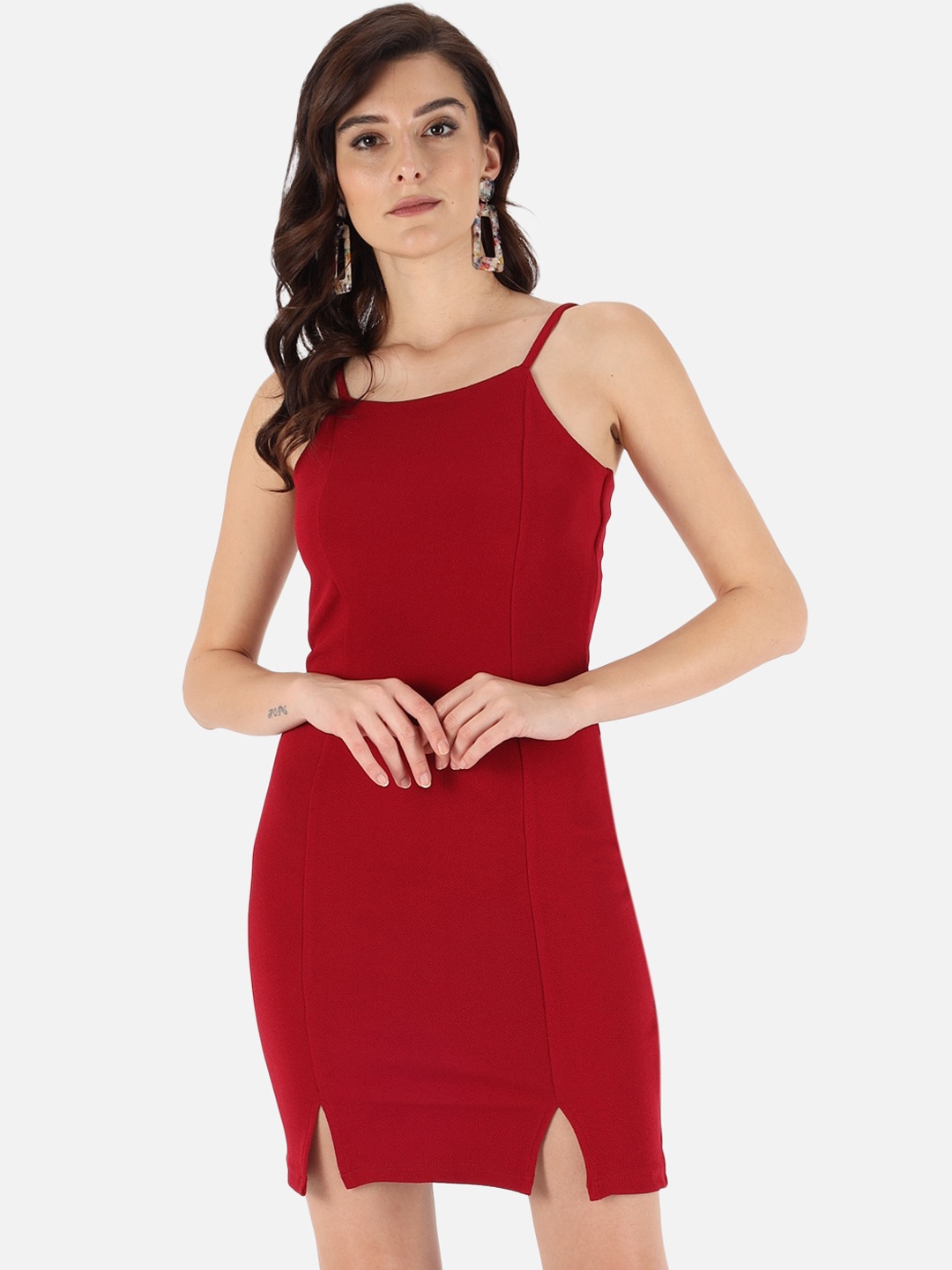 

Trend Arrest Red Scuba Bodycon Dress