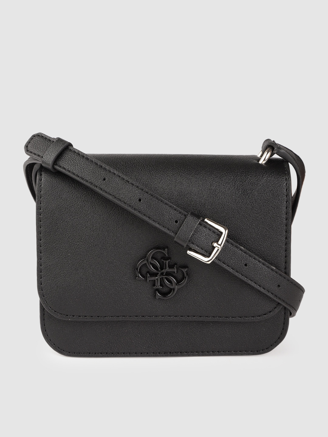 

GUESS Women Black Solid Sling Bag