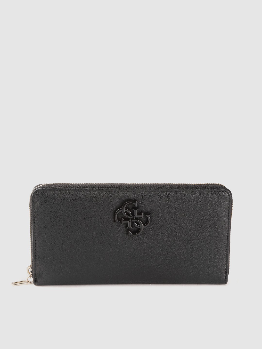

GUESS Women Black Zip Around Wallet