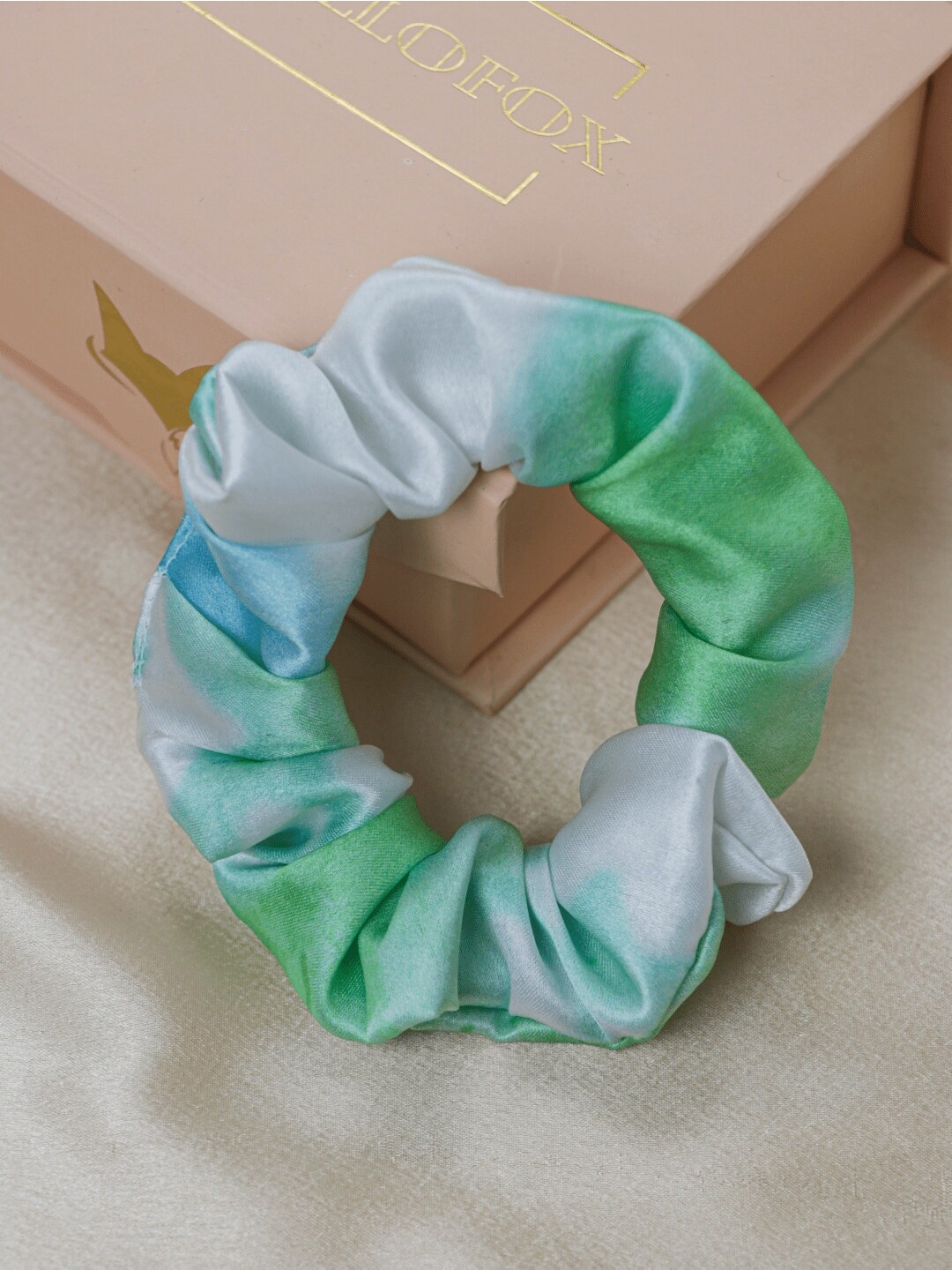 

Bellofox Women Green Tie & Dye Scrunchies