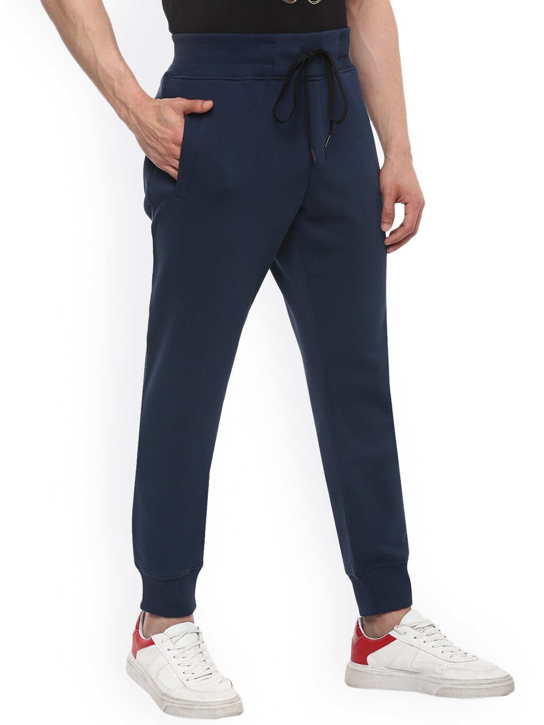 

Versace Jeans Couture Men Navy Blue Solid Joggers