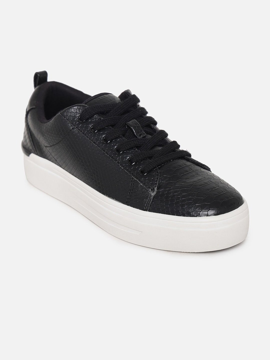 

ALDO Women Black Textured Sneakers