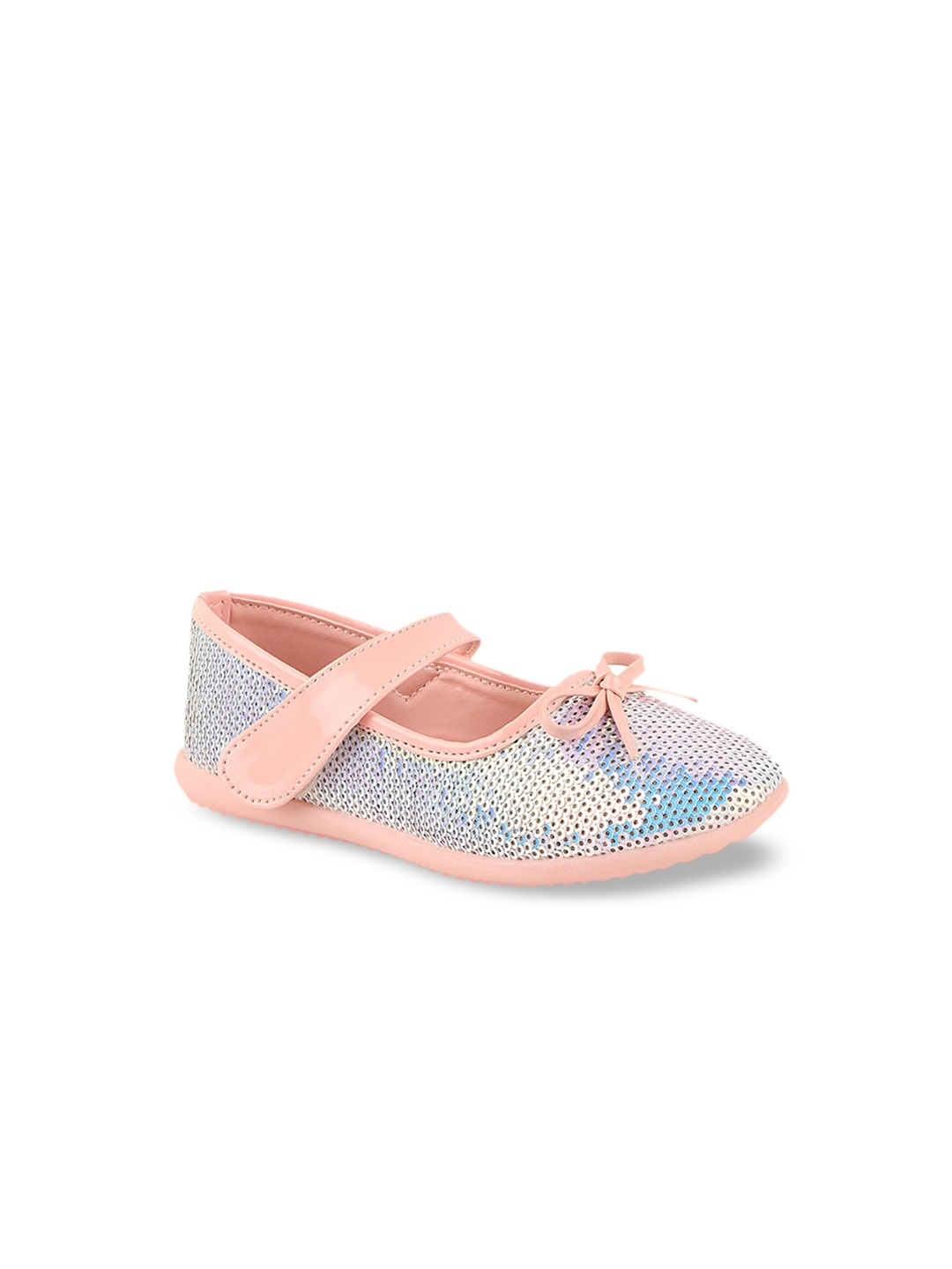 

Shoetopia Girls Pink Embellished Ballerinas with Bows Flats