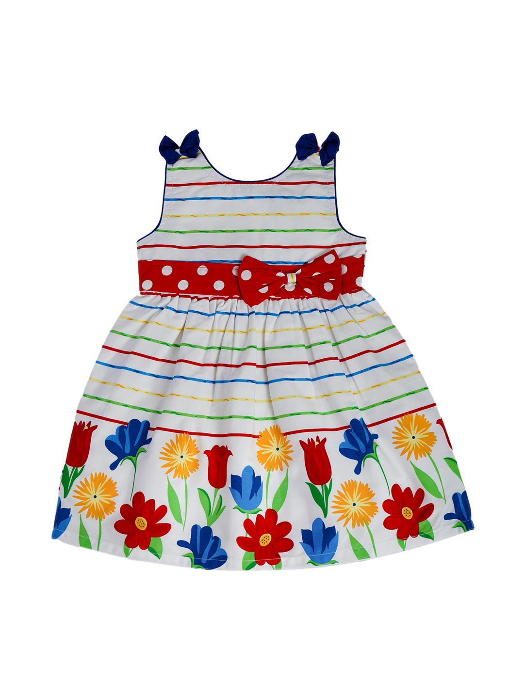 

Enfance Navy Blue & plein air Floral Dress