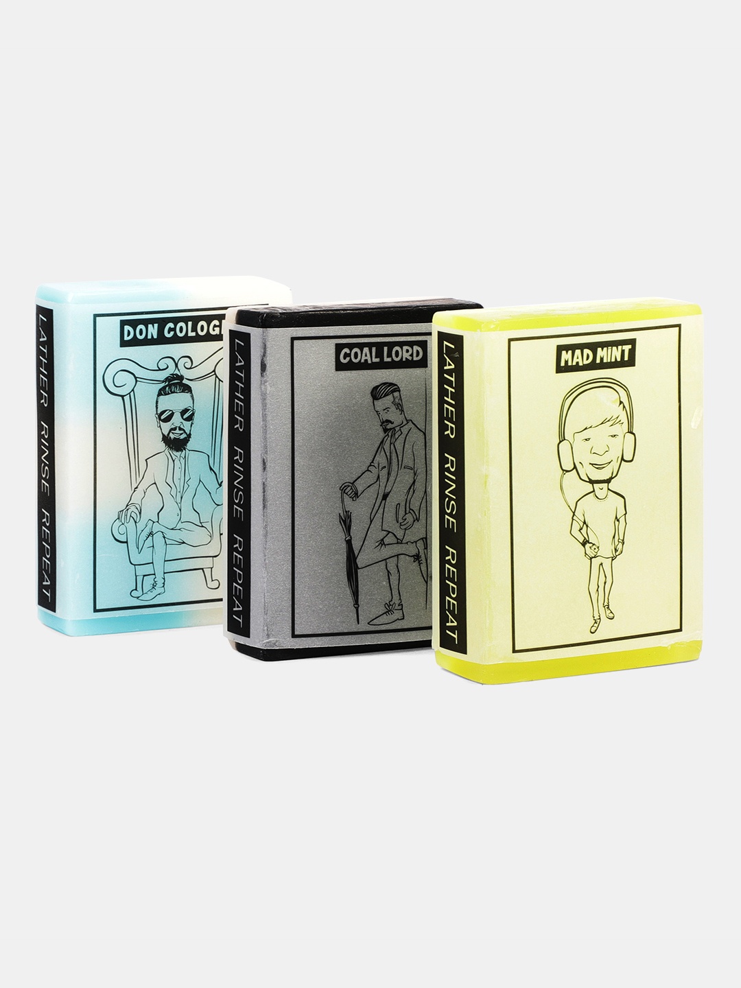 

MAN ESSENTIALS Set of 3 Handmade Luxury Bath Bar Collection 300g, Assorted