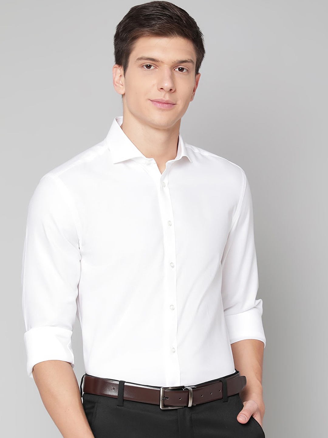 

Bruun & Stengade Men White Pure Cotton Casual Shirt