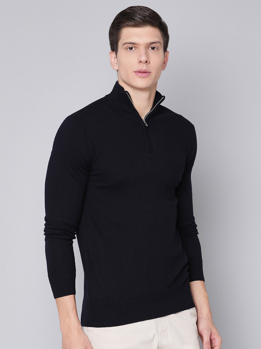 

Bruun & Stengade Men Navy Blue Pullover