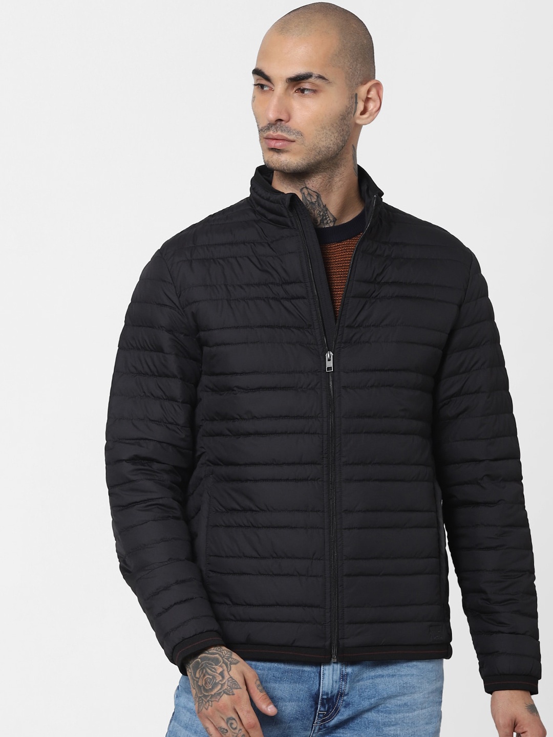 

Jack & Jones Men Black Solid Puffer Jacket