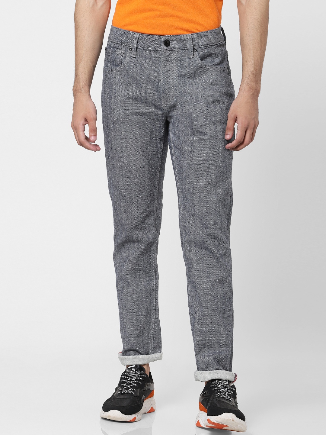 

Jack & Jones Men Blue Slim Fit Low-Rise Heavy Fade Jeans
