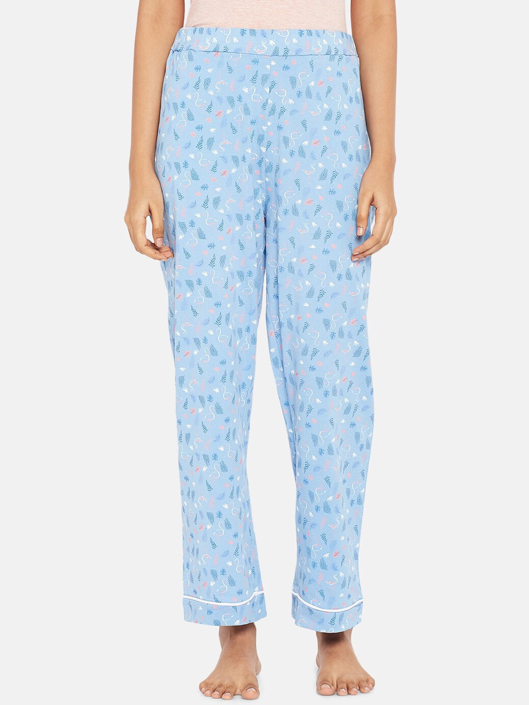 

People Women Blue Printed Lounge Pants