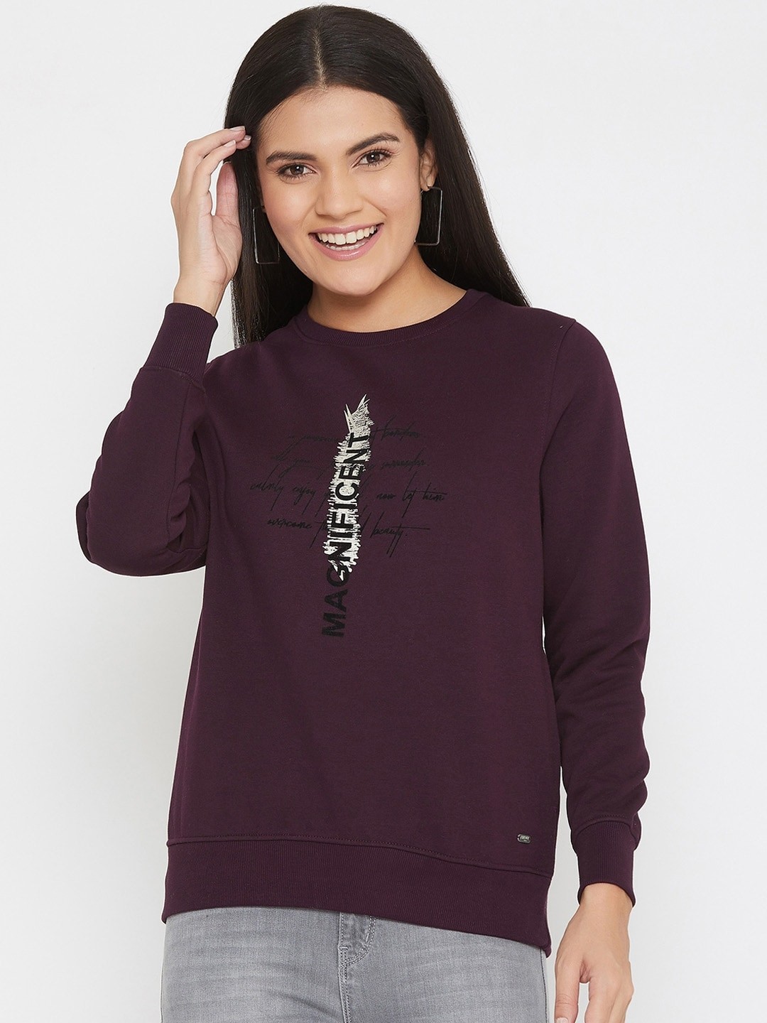 

Crimsoune Club Women Purple Sweatshirt