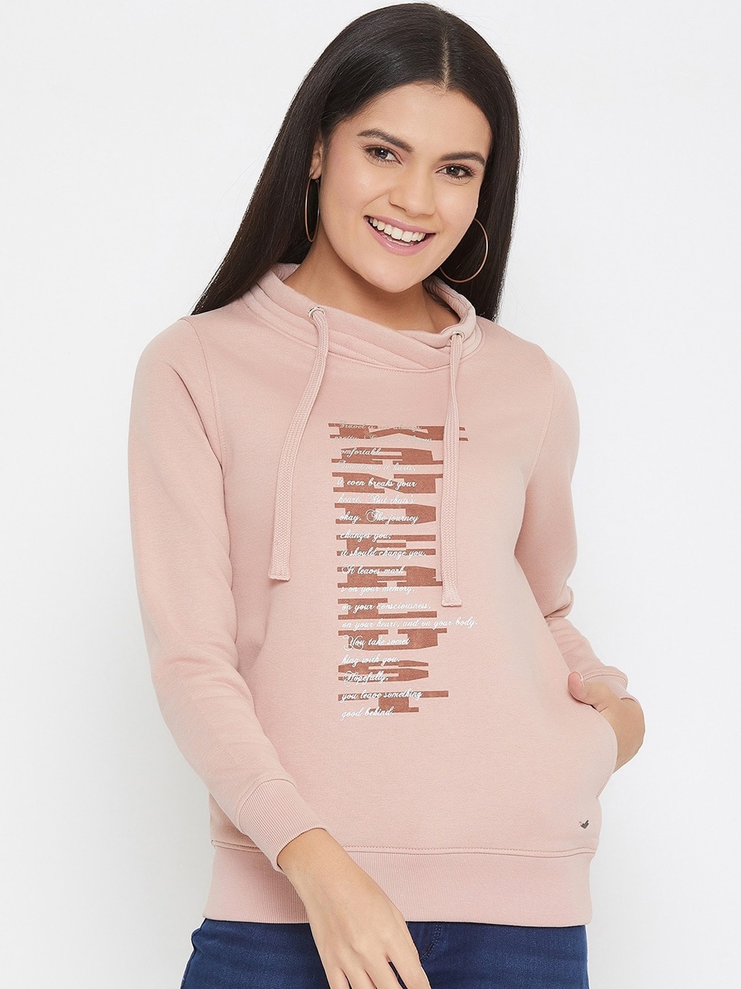 

Crimsoune Club Women Pink Printed Sweatshirt