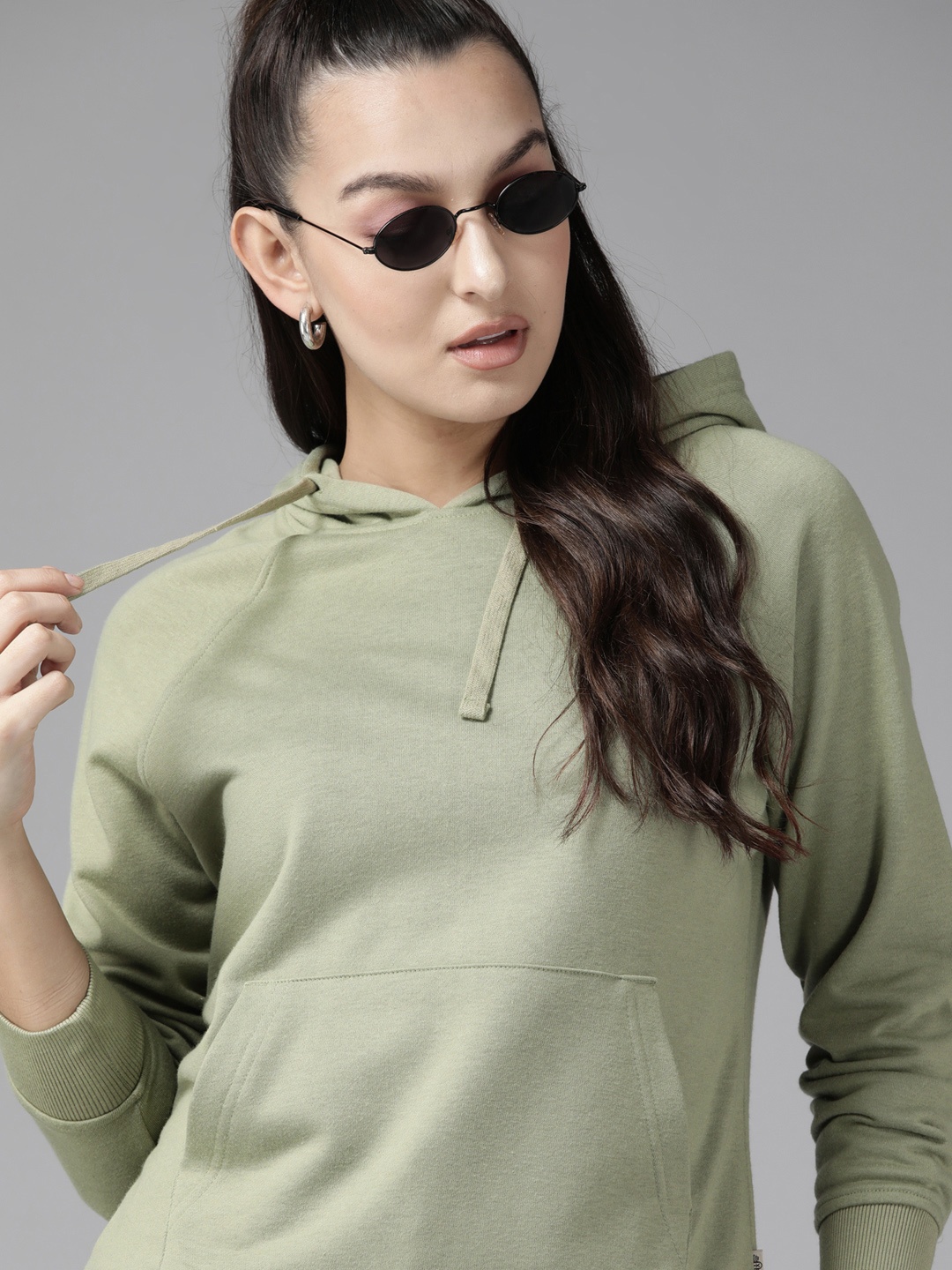 

Roadster The Lifestyle Co. Women Hooded Sweatshirt, Olive