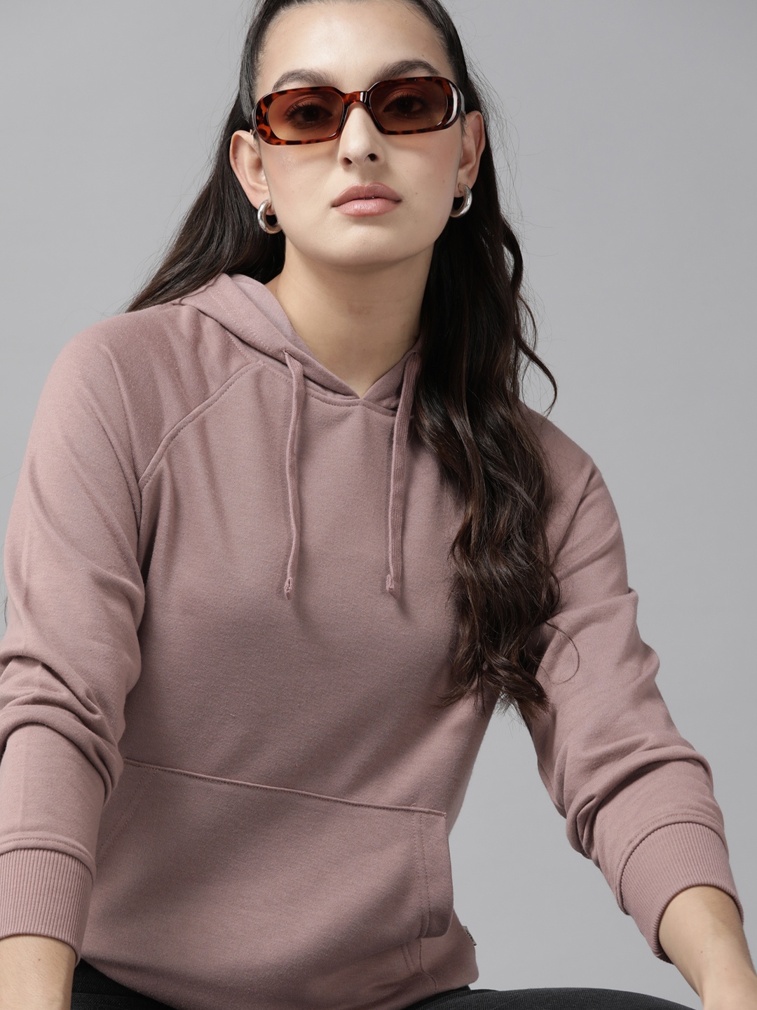 

Roadster The Lifestyle Co. Women Hooded Sweatshirt, Rose
