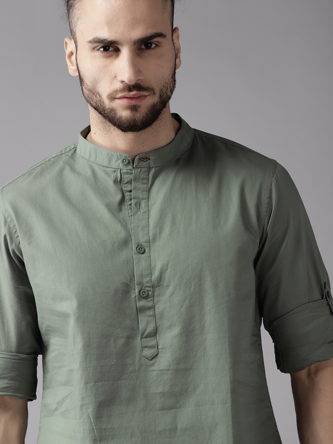 

Roadster Men Green Opaque Sustainable Casual Shirt