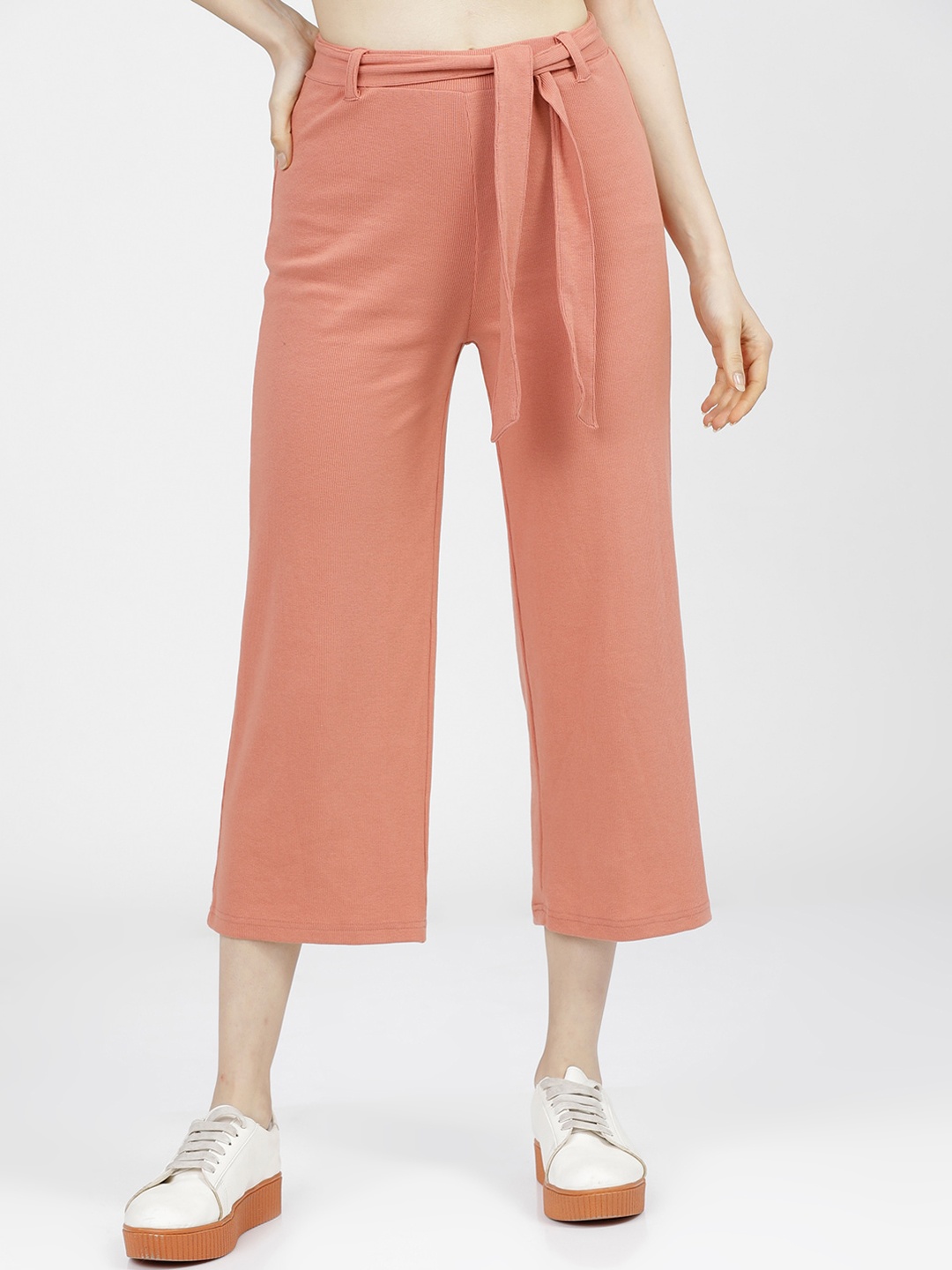 

Tokyo Talkies Women Orange Culottes Trousers