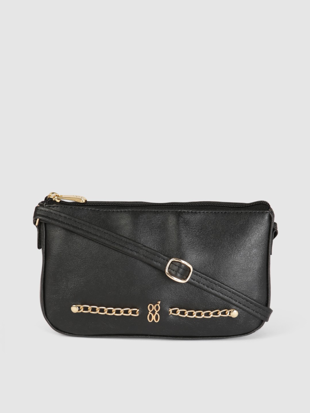 

Baggit Black Structured Sling Bag