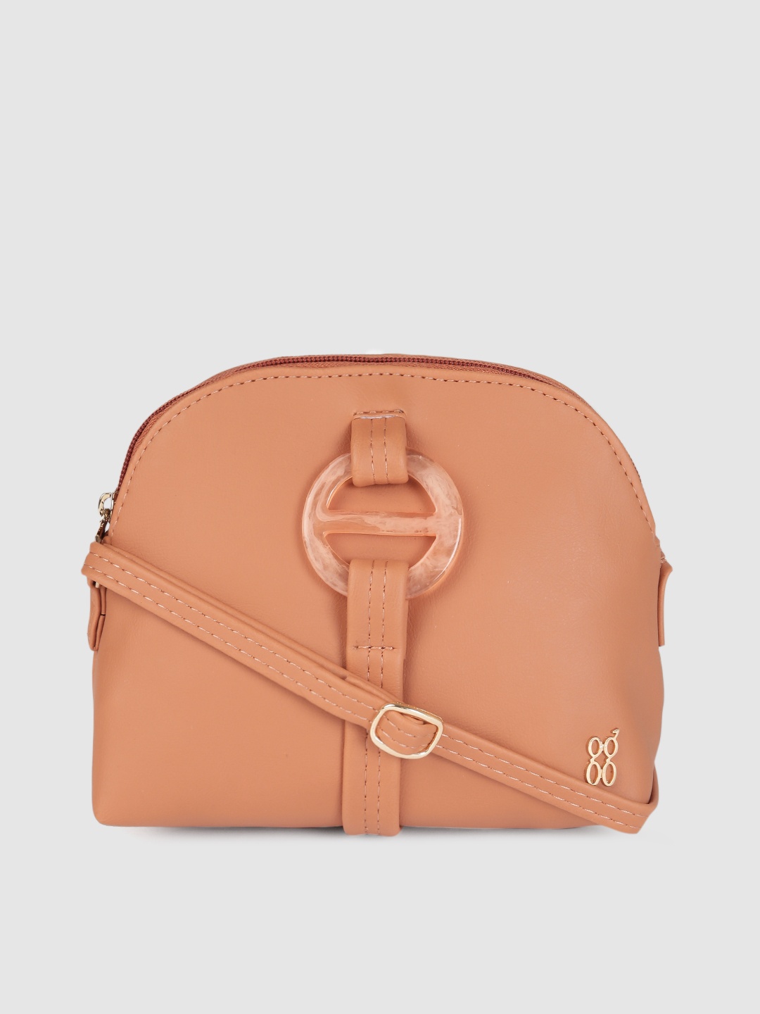 

Baggit Women Tan Solid Structured Sling Bag