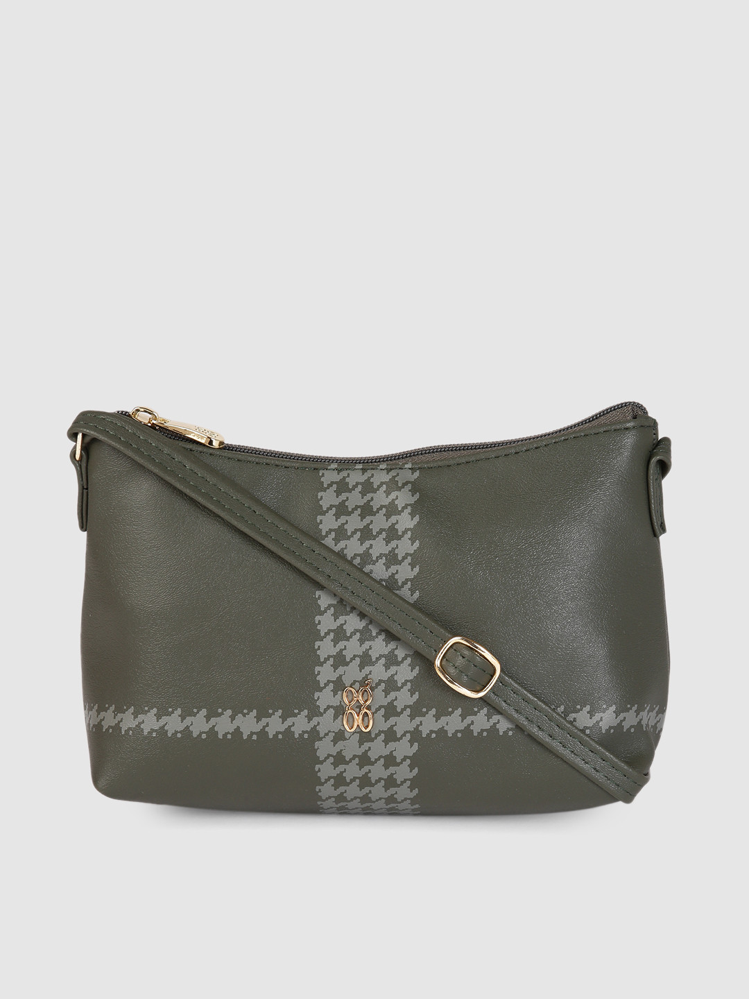 

Baggit Women Olive Green Printed Sling Bag