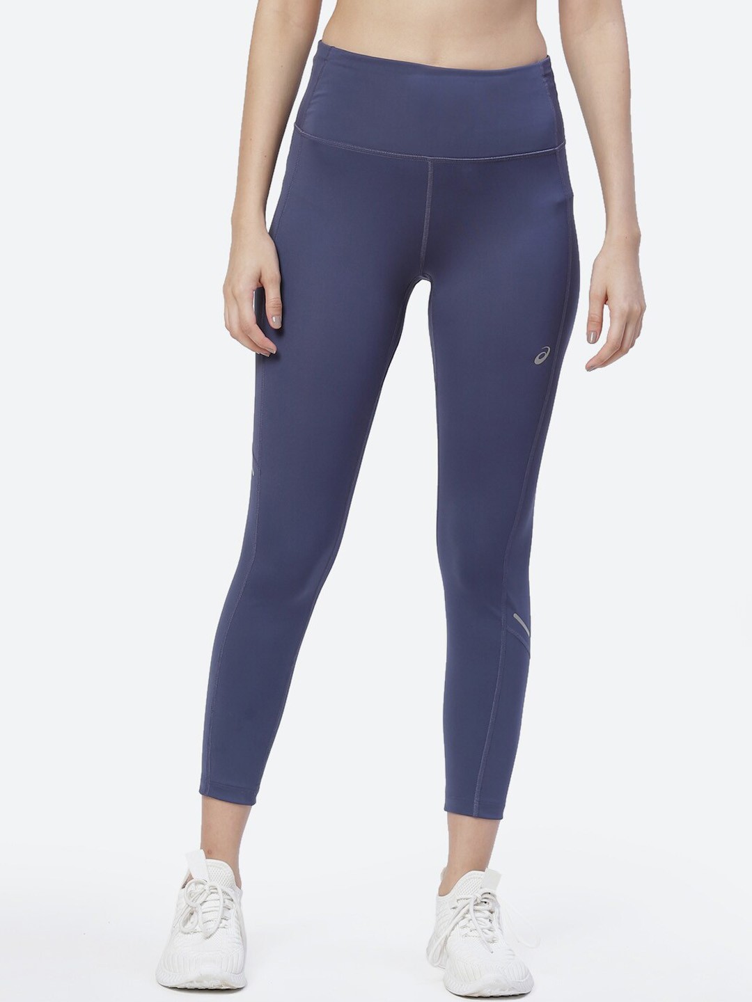

ASICS Women Blue Solid Running Tights TOKYO HIGHWAIST