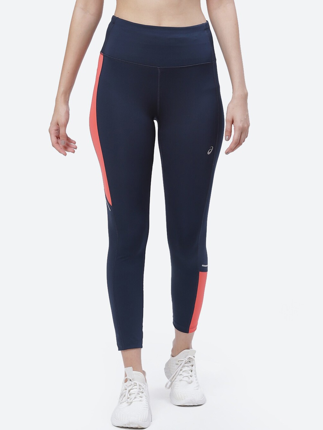

ASICS Women Navy Blue Solid TOKYO HIGHWAIST Running Running Tights