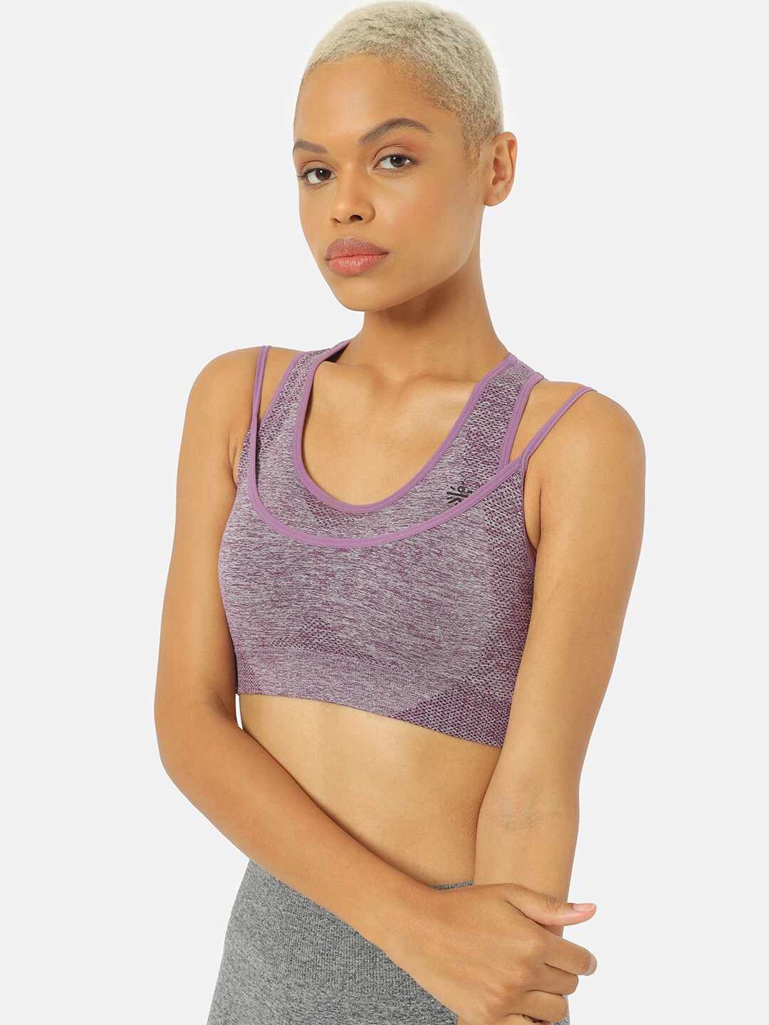 

Cultsport Women Seamless Clair Medium Impact Sports Bra, Purple