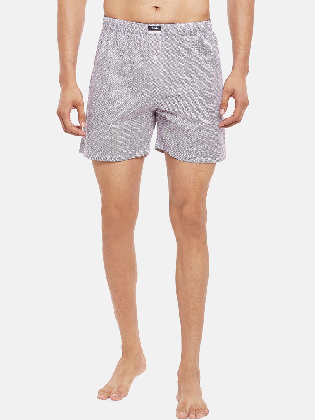 

Ajile by Pantaloons Men White & Blue Printed Pure Cotton Boxer 8905172759676