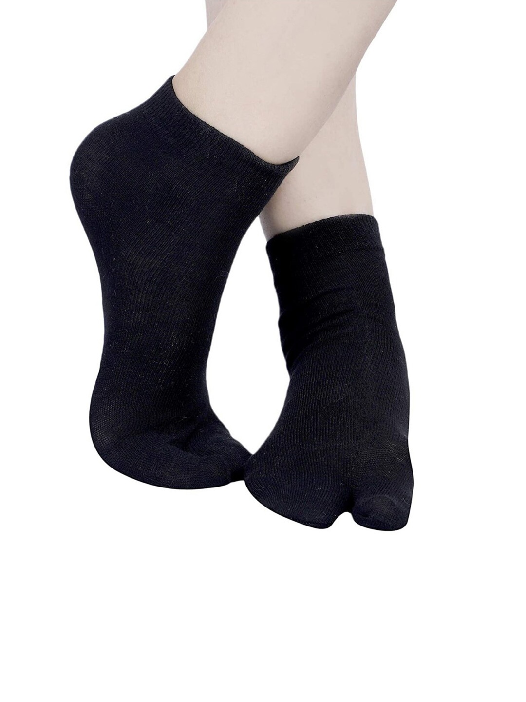

N2S NEXT2SKIN Women Pack Of 3 Black Solid Cotton Above Ankle-Length Socks