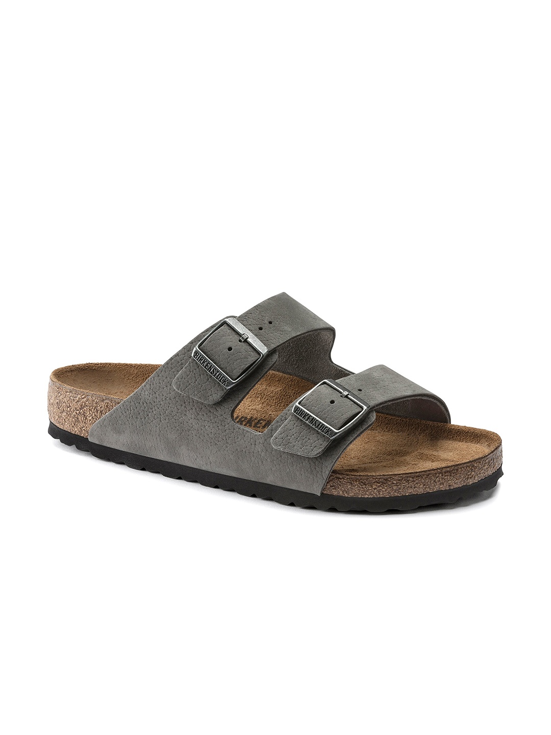 

Birkenstock Men Arizona Grey Regular Slide Sandals