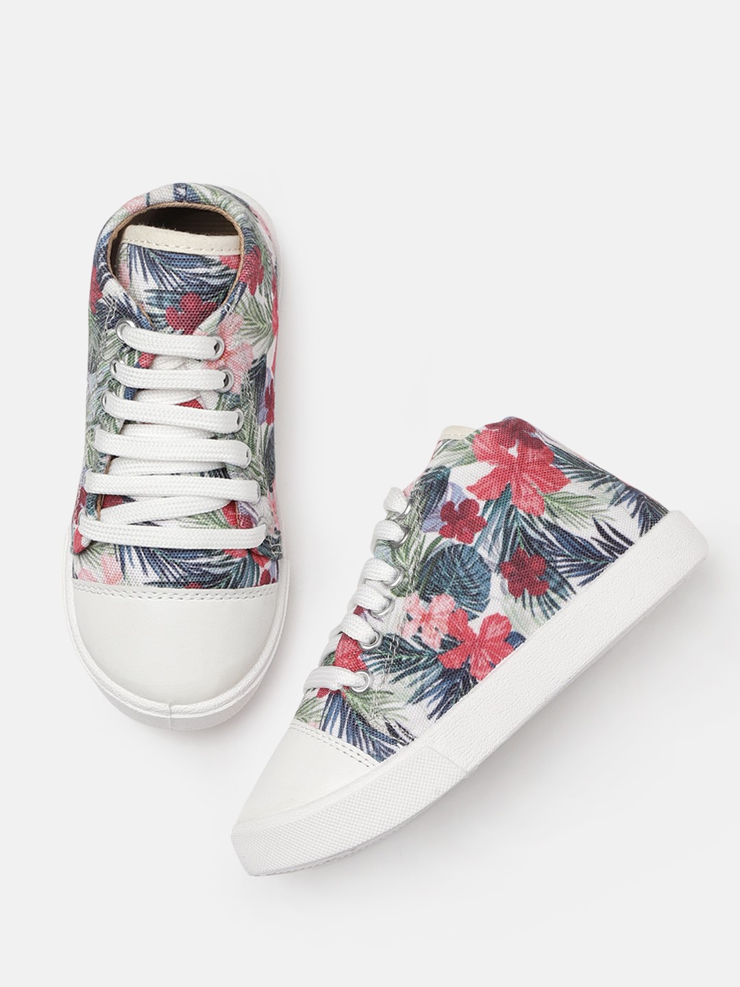 

YK Girls Multicoloured Printed Sneakers, Multi