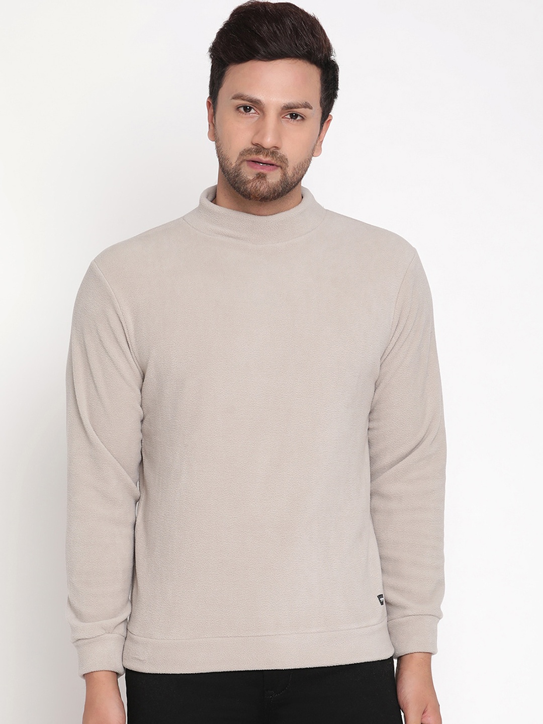 

Octave Men Cream-Coloured Sweatshirt