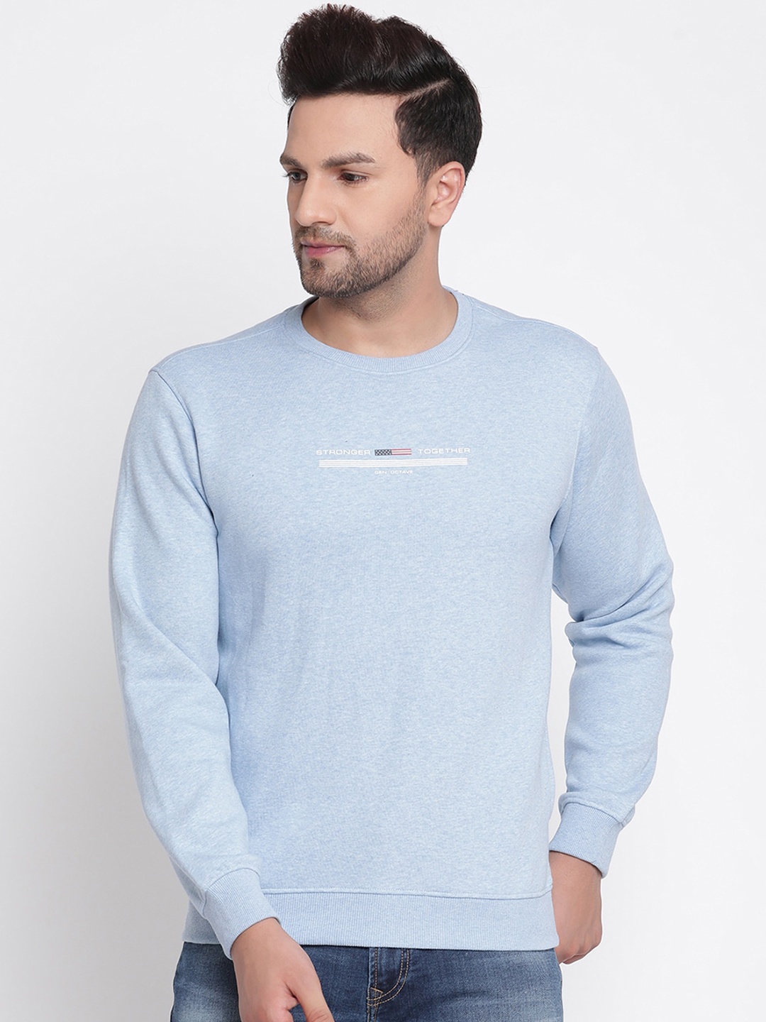 

Octave Men Blue Sweatshirt