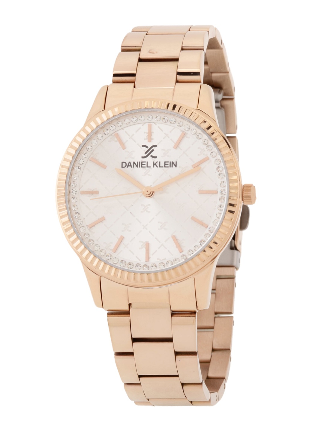

Daniel Klein Women Silver-Toned Embellished Analogue Watch DK.1.12540-3