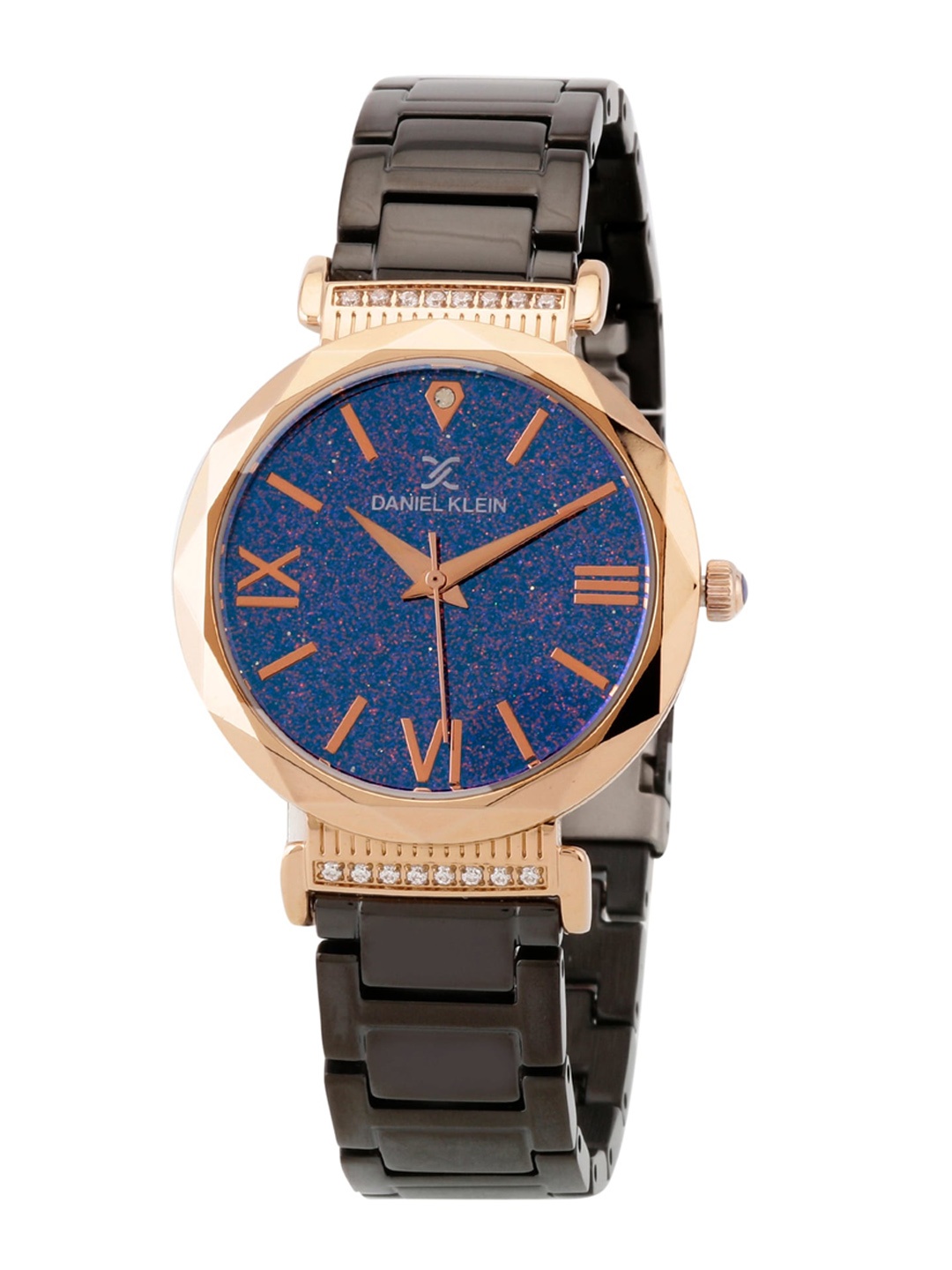 

Daniel Klein Women Blue Dial& Black Stainless Steel Analogue Watch DK 1 12485-5