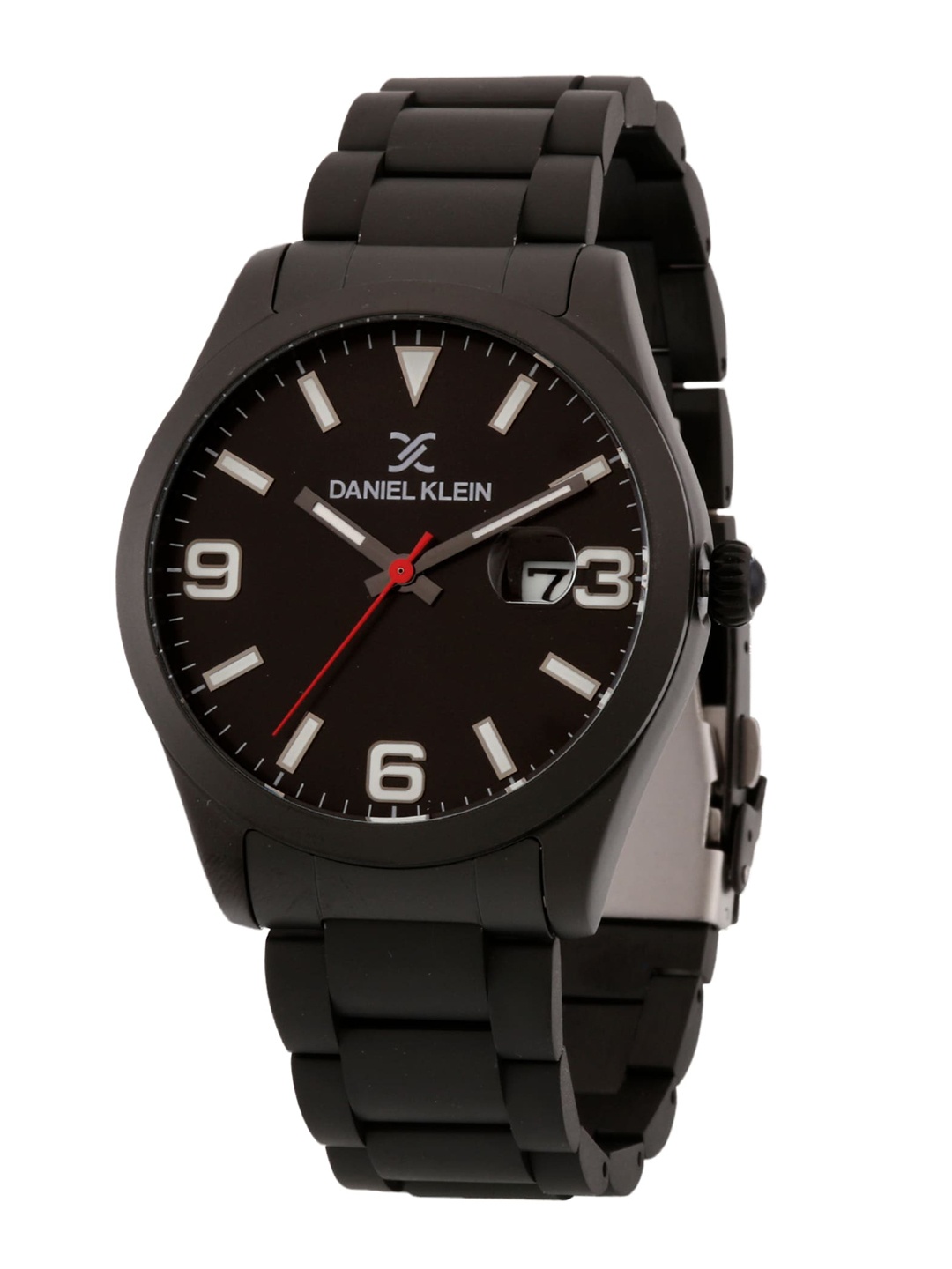 

Daniel Klein Men Black Dial & Black Stainless Steel Straps Analogue Watch DK 1 12573-3