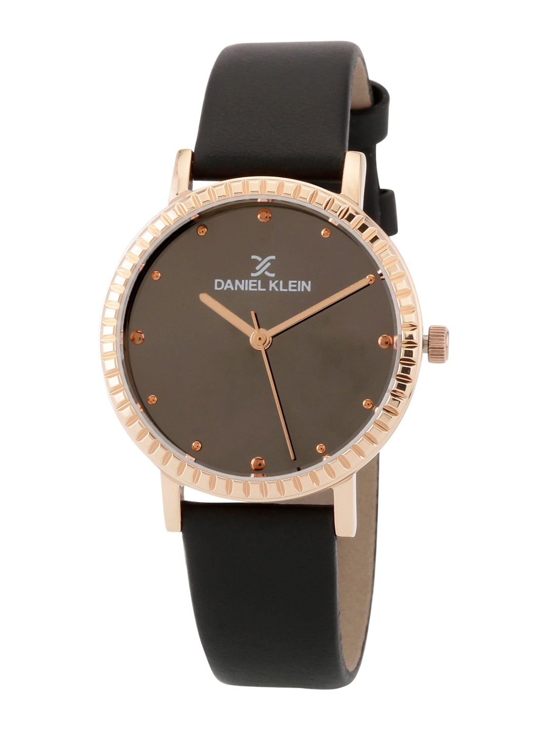 

Daniel Klein Women Black Embellished Dial& Leather Straps Analogue Watch DK 1 12533-5
