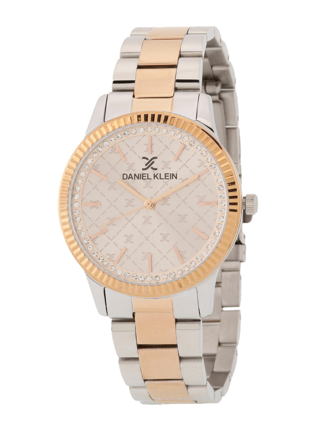 

Daniel Klein Women Silver-Toned Dial & Pink Stainless Steel Analogue Watch DK.1.12540-5