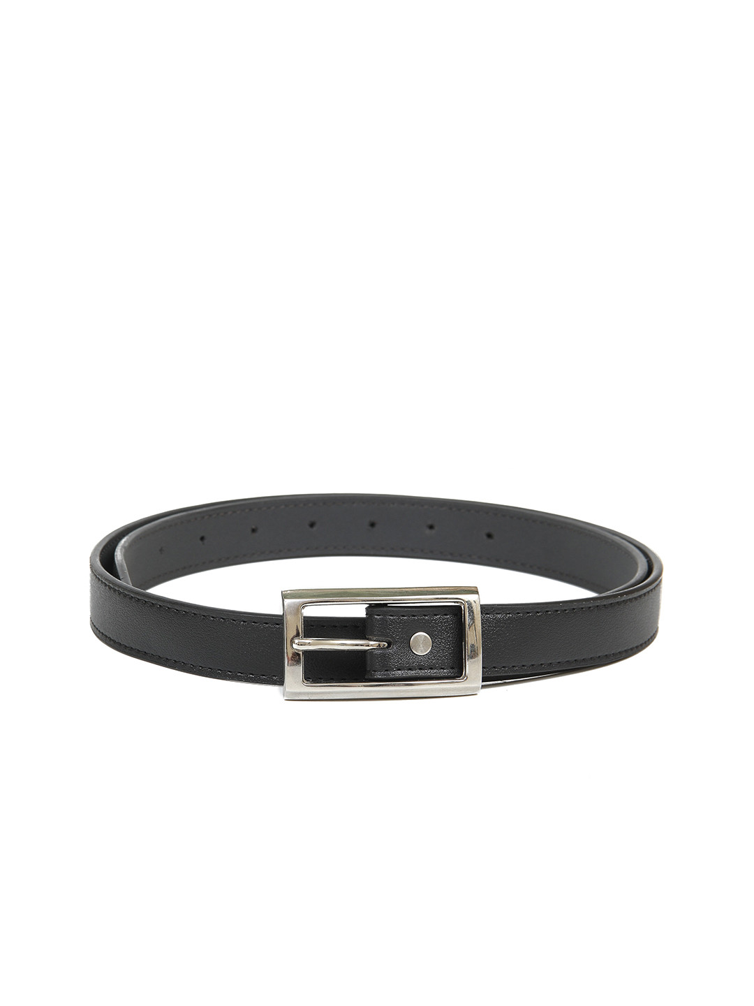 

Calvadoss Women Black Textured PU Belt