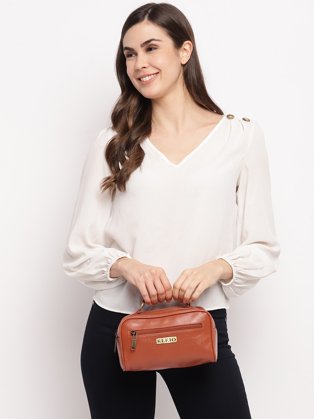 

KLEIO Unisex Vegan Organizer Toiletry Kit, Tan